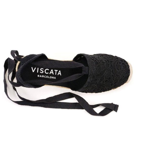 Viscata Crochet Wedge Espadrilles - Picture 3 of 9